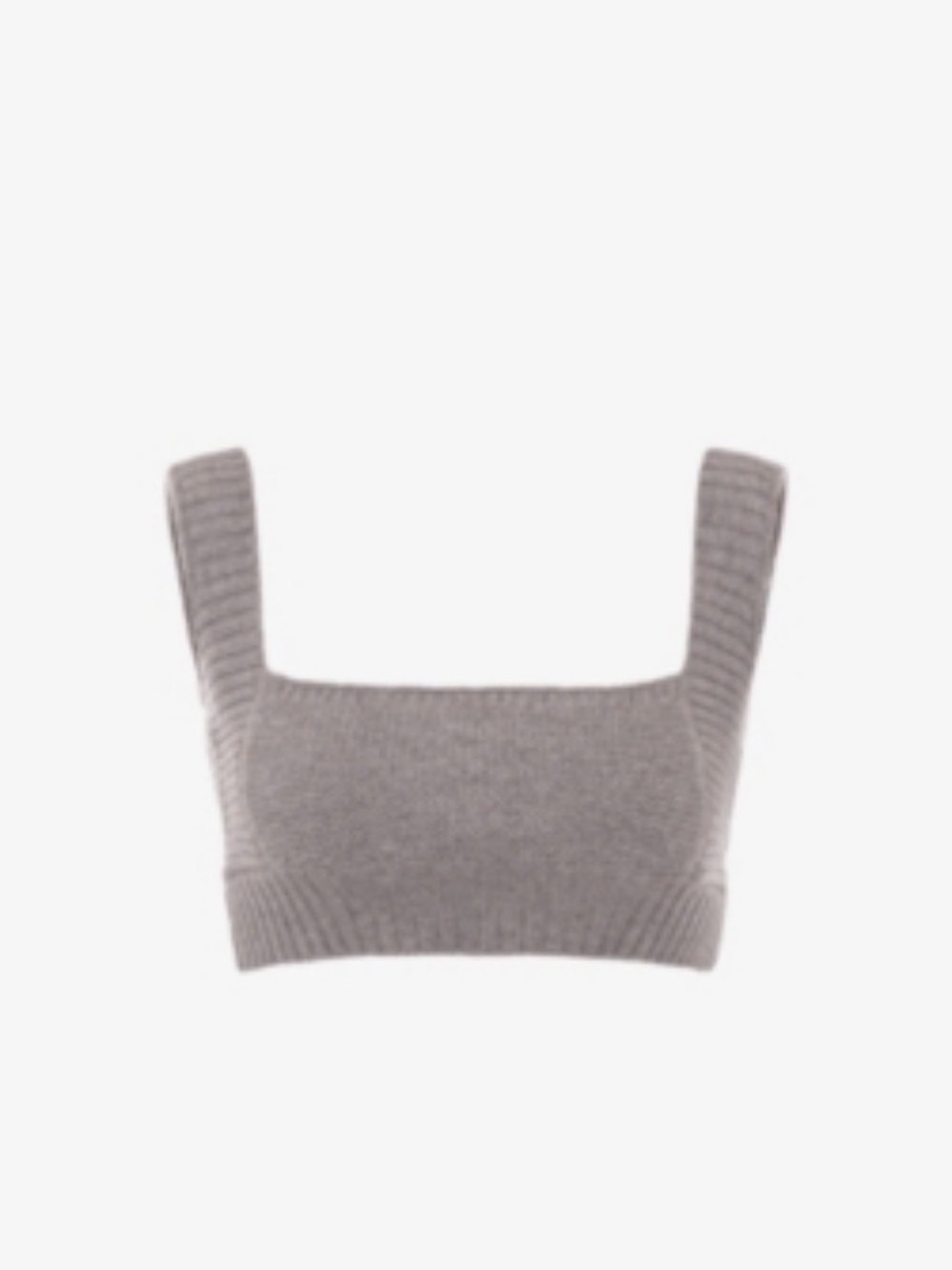 House of CB Wool Knit Square Neck Crop Top Bralette NWT!